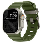 Толстый зеленый силиконовый сменный ремешок для Apple Watch