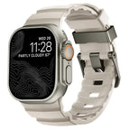 Толстый белый силиконовый сменный ремешок для Apple Watch