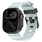 Толстый синий силиконовый сменный ремешок для Apple Watch