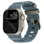 Толстый синий силиконовый сменный ремешок для Apple Watch