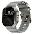Толстый серый силиконовый сменный ремешок для Apple Watch
