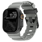Толстый серый силиконовый сменный ремешок для Apple Watch