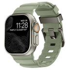 Толстый зеленый силиконовый сменный ремешок для Apple Watch