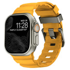 Толстый желтый силиконовый сменный ремешок для Apple Watch
