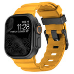 Толстый желтый силиконовый сменный ремешок для Apple Watch