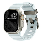 Толстый синий силиконовый сменный ремешок для Apple Watch