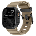 Толстый бежевый силиконовый сменный ремешок для Apple Watch