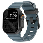 Толстый синий силиконовый сменный ремешок для Apple Watch
