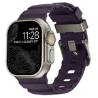 Толстый фиолетовый силиконовый сменный ремешок для Apple Watch