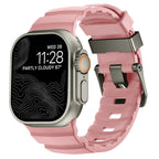 Толстый розовый силиконовый сменный ремешок для Apple Watch