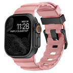 Толстый розовый силиконовый сменный ремешок для Apple Watch