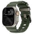 Толстый зеленый силиконовый сменный ремешок для Apple Watch