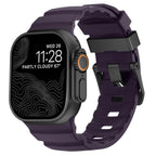 Толстый фиолетовый силиконовый сменный ремешок для Apple Watch