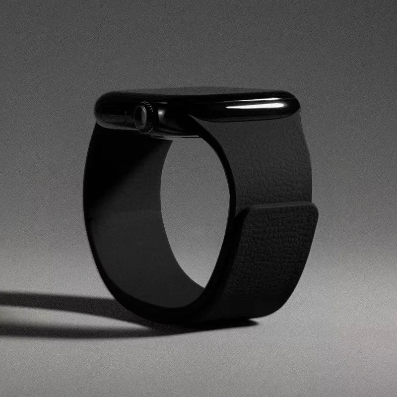 Сменный ремешок для Apple Watch из магнитного силикона чёрный