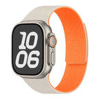 Сменный ремешок для Apple Watch из магнитного силикона бежево-оранжевый
