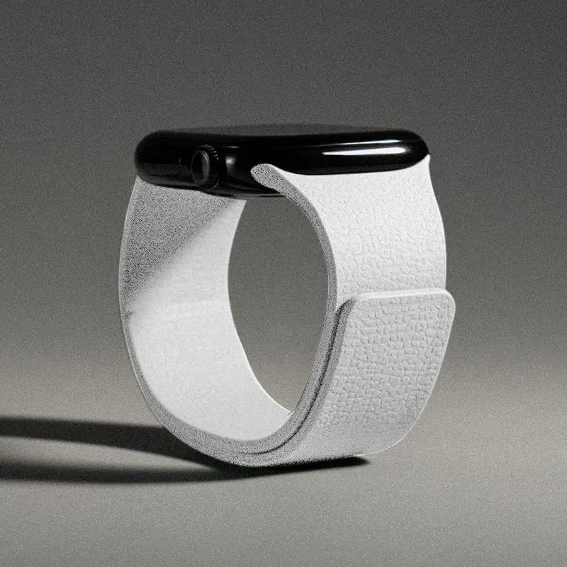 Сменный ремешок для Apple Watch из магнитного силикона белый