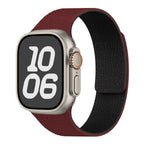 Сменный ремешок для Apple Watch из магнитного силикона красно-чёрный