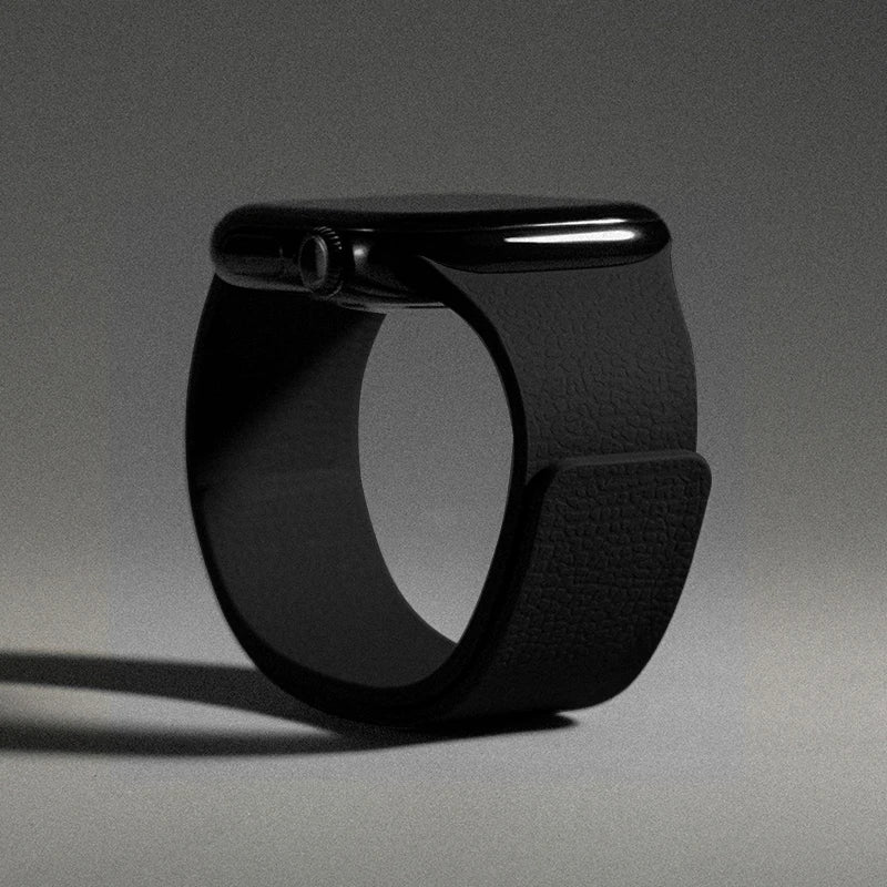 Сменный ремешок для Apple Watch из магнитного силикона чёрный