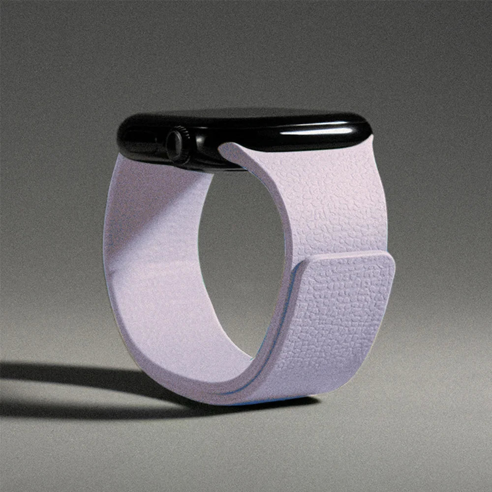 Сменный ремешок для Apple Watch из магнитного силикона фиолетовый