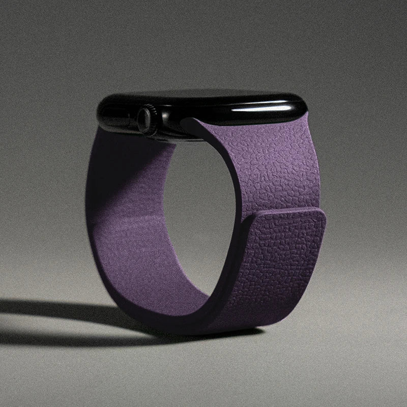 Сменный ремешок для Apple Watch из магнитного силикона фиолетовый