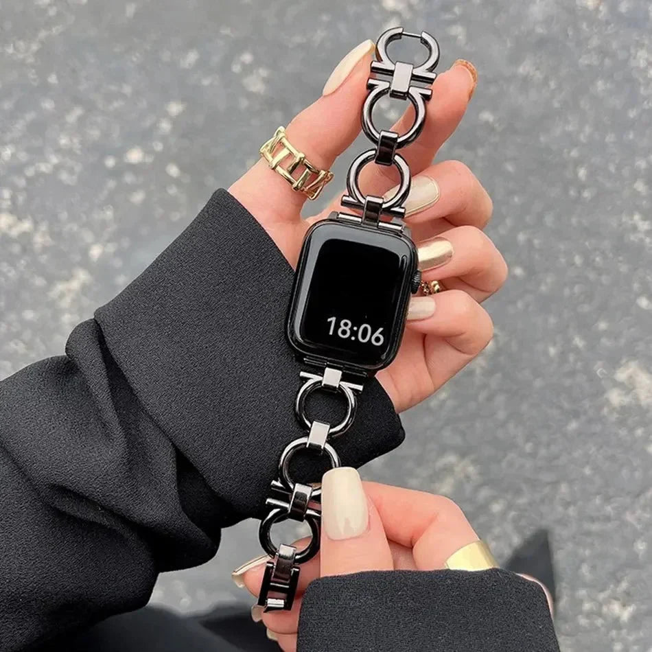 Женский сменный ремешок для Apple Watch, чёрный