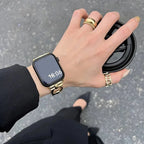 Женский сменный ремешок для Apple Watch, золотой