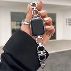 Женский сменный ремешок для Apple Watch, серебристый