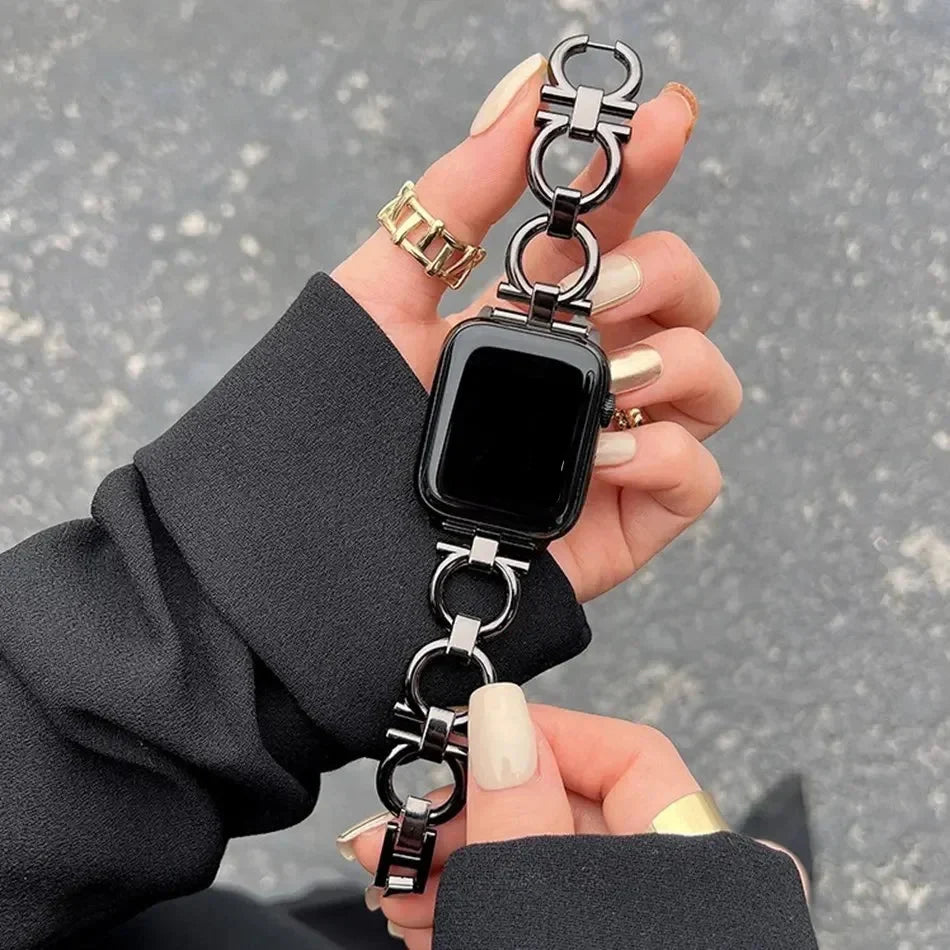 Женский сменный ремешок для Apple Watch, чёрный