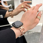 Женский сменный ремешок для Apple Watch, розовое золото