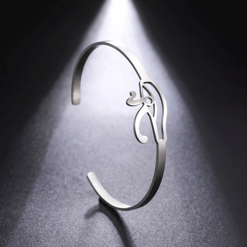 Ancient Egypt Bracelet with Eye of Horus in silver