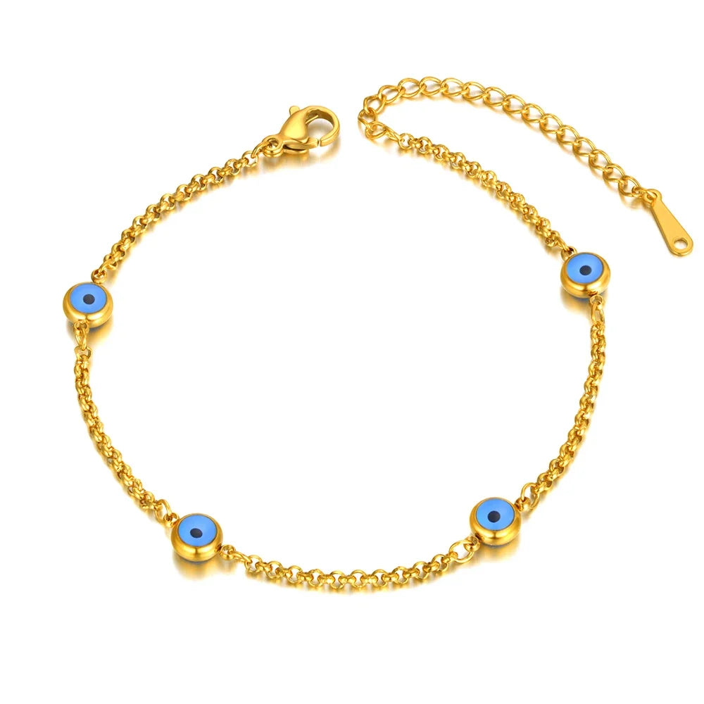 Elegant Turkish Evil Eye Bracelet or