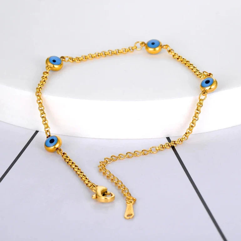Elegant Turkish Evil Eye Bracelet or