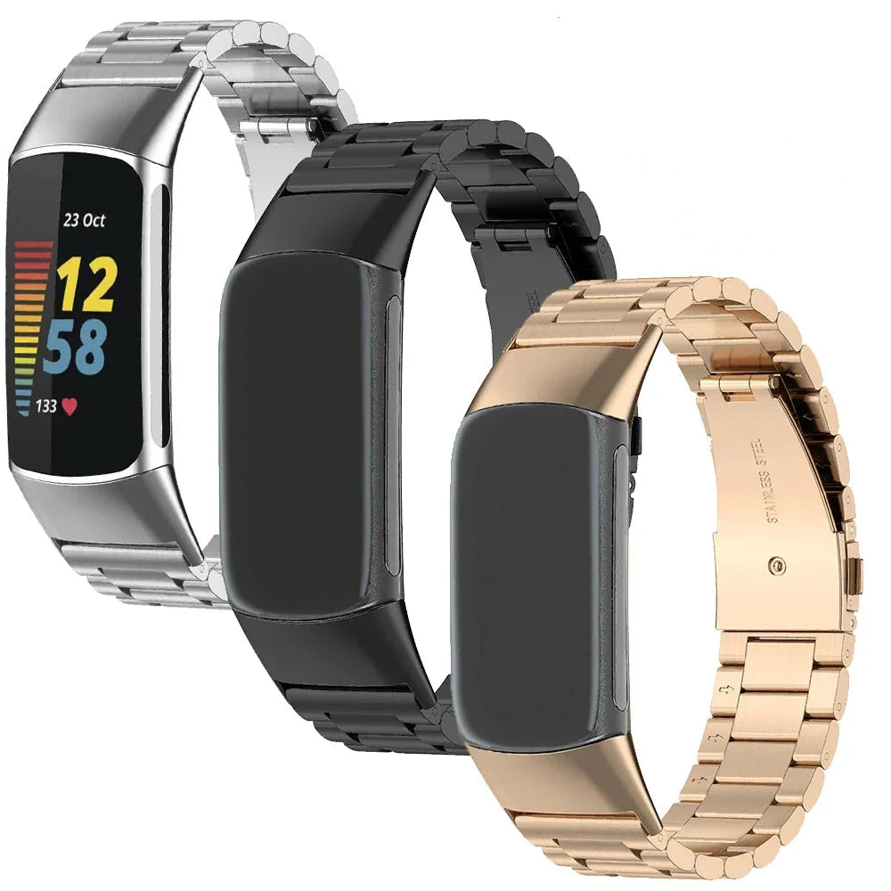 Стальной браслет для часов Fitbit Charge 5, Charge 6