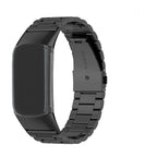 Стальной браслет для часов Fitbit Charge 5, Charge 6, чёрный