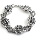 Skull Head Steel Bracelet
