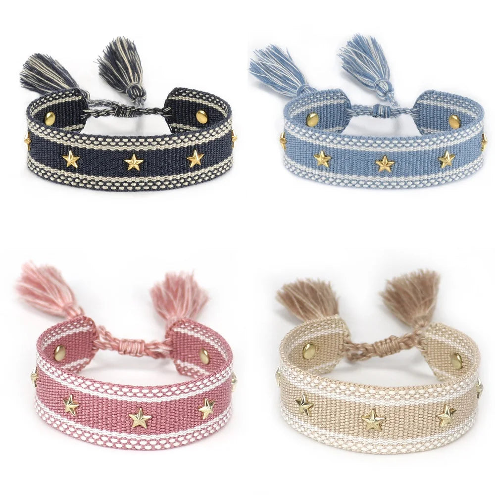 Star Cord Bracelet for Men or Women
