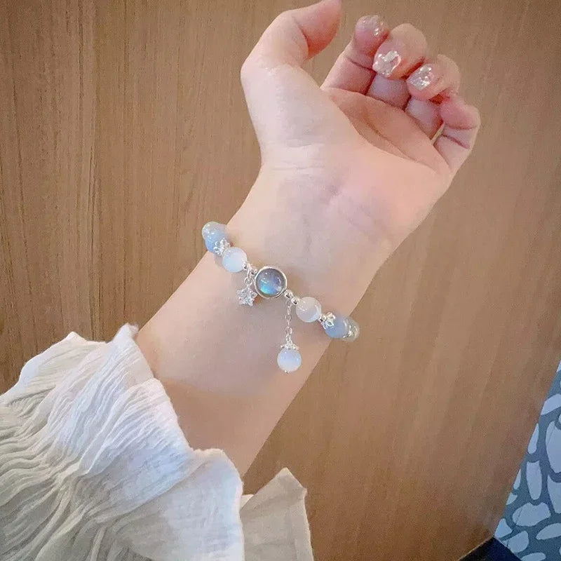Браслет из кристалла для фертильности с лунным камнем