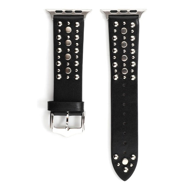 Rivet Leather Straps for Apple Watch