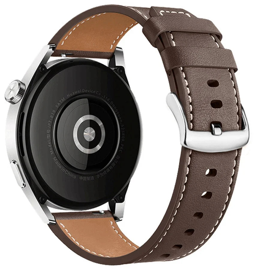 Brown Leather Smartwatch Band for Google Pixel Watch 1 & 2