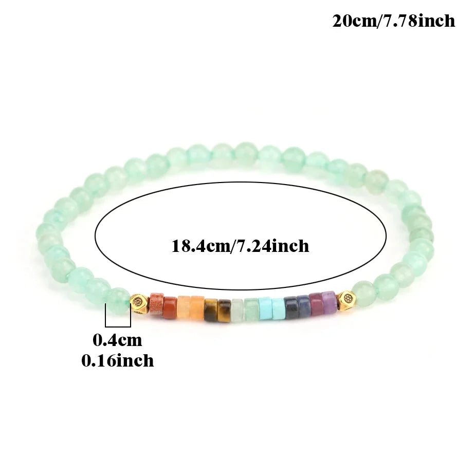 Natural Stone 7 Chakras Bracelet