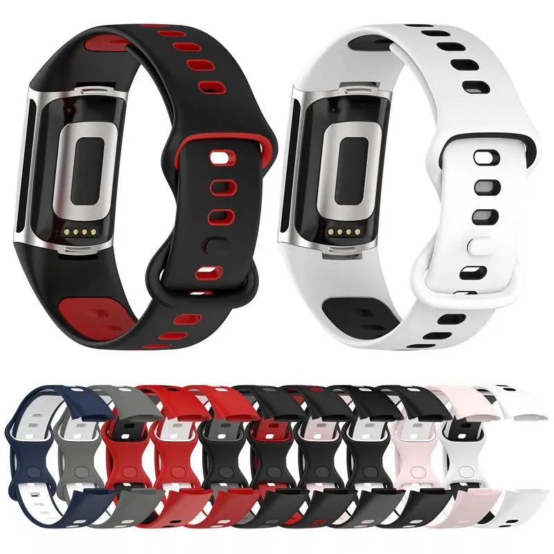 Силиконовый ремешок для часов Fitbit Charge 5, Charge 6