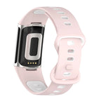 Силиконовый ремешок для часов Fitbit Charge 5, Charge 6 розовый