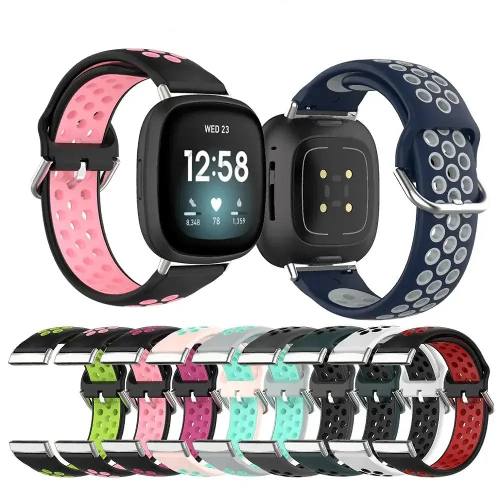 Силиконовый ремешок для часов Fitbit Versa 3, Versa 4, Sense 1 и Sense 2 