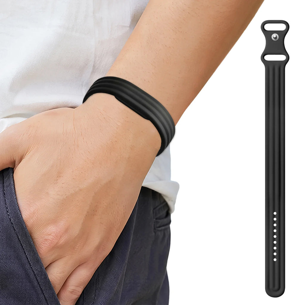 Силиконовый браслет для часов Google Fitbit Air черный