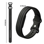 Силиконовый браслет для часов Google Fitbit Air черный
