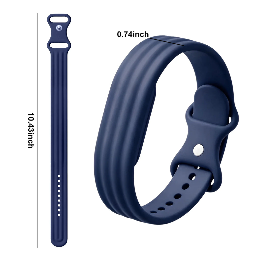 Силиконовый браслет для часов Google Fitbit Air темно-синий