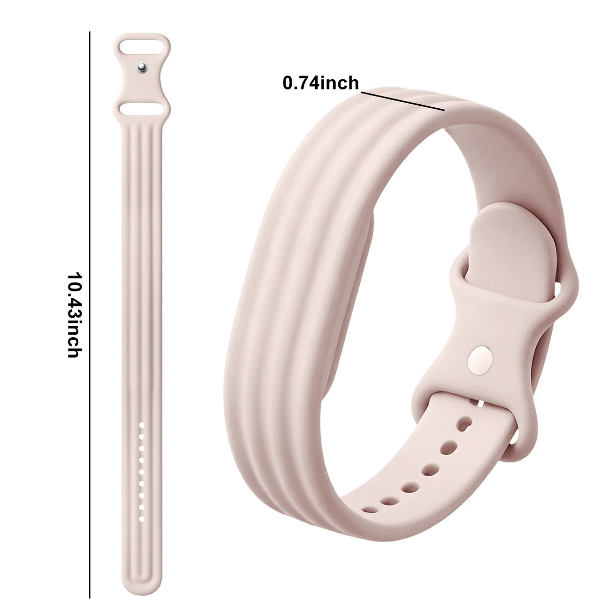 Pink silicone strap for Google Fitbit Air watch