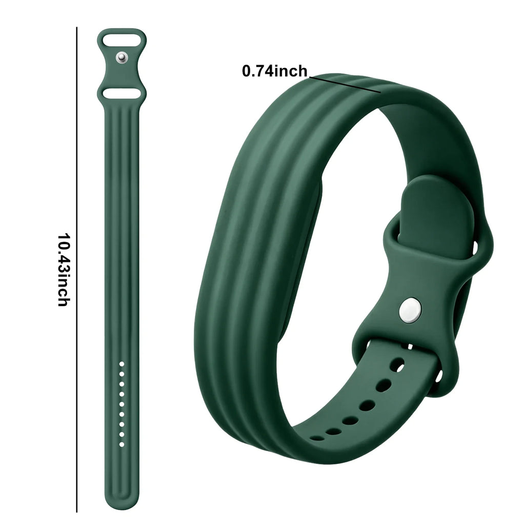 Силиконовый браслет для часов Google Fitbit Air зеленый