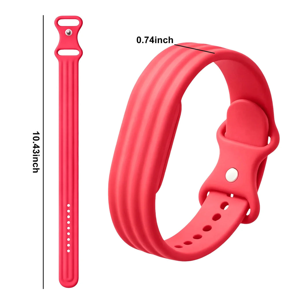 Силиконовый браслет для часов Google Fitbit Air фуксия