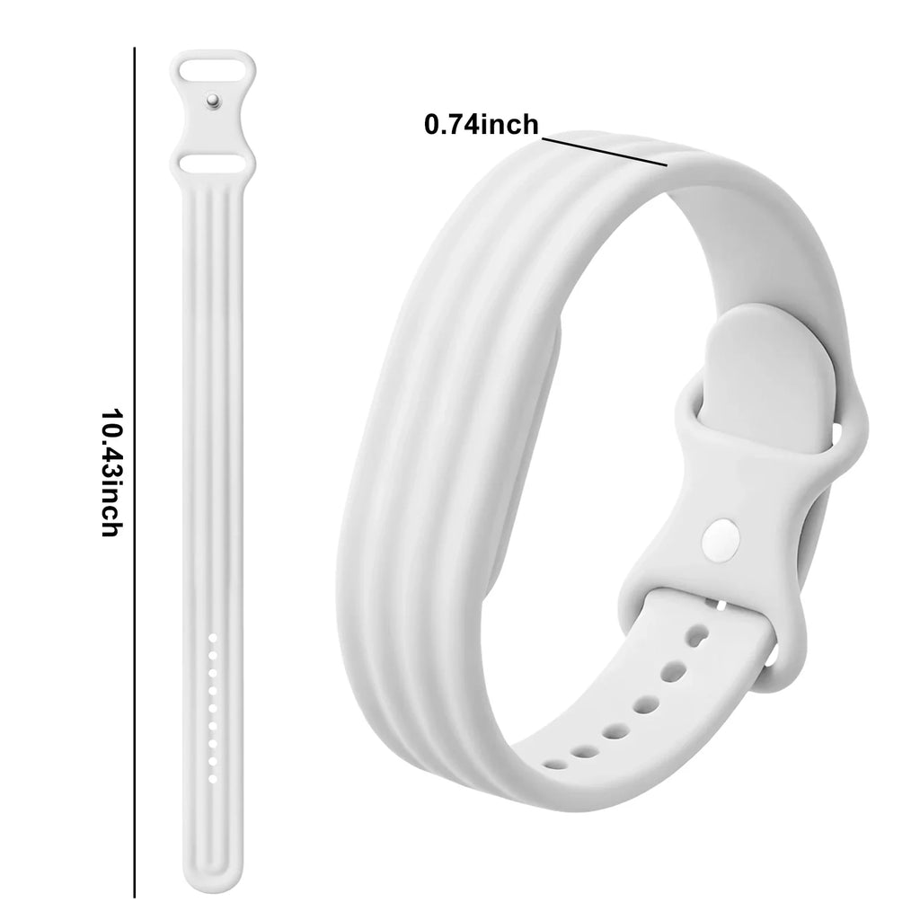 Силиконовый браслет для часов Google Fitbit Air белый